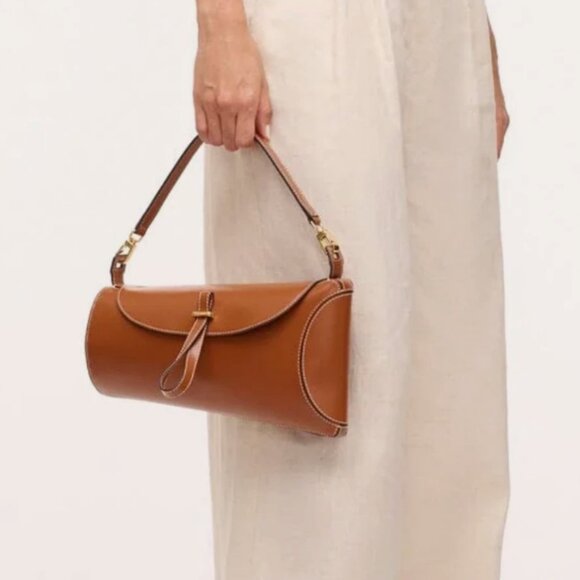 STAUD SOFYA SHOULDER BAG in Tan MSRP$395 Timeless Elegance